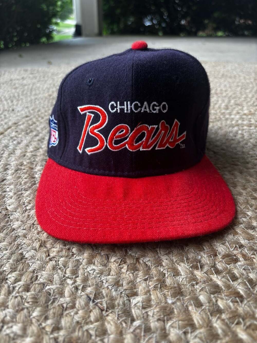 Vintage Sports Specialties Chicago Bears NFL Wool Fitted Hat Size 7 3/8
